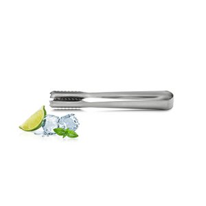 Ice cube / cucumber tongs made of stainless steel, 18 cm