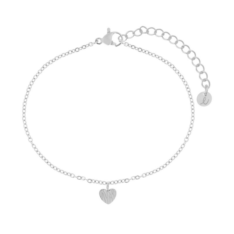 Bracelet textured heart