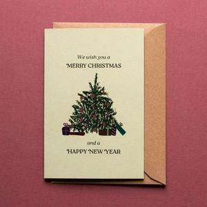 Onder de kerstboom | Kerstkaart