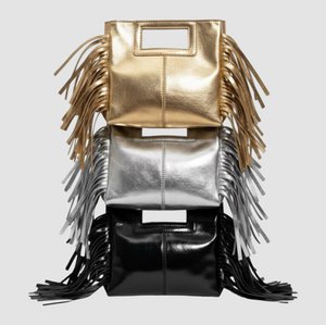KLEINE LEDERTASCHE MARION AUS METALL
