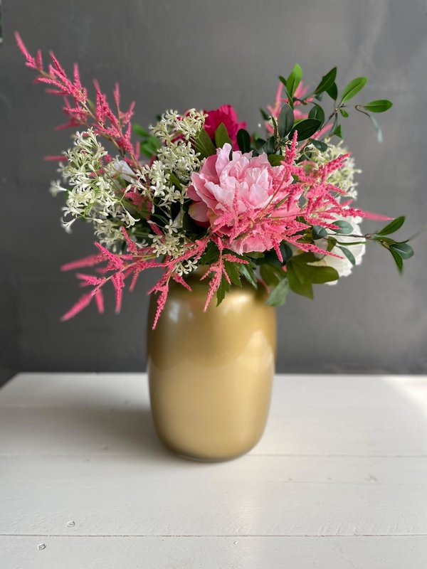 Kunstige blomster - Bouquet L - Shiny Pink - 80cm