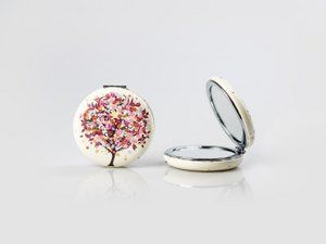 Pocket-sized Makeup Mirror - Tree of Love