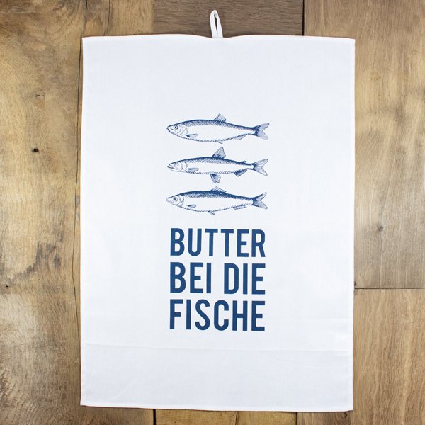 Torchon avec du beurre pour le poisson