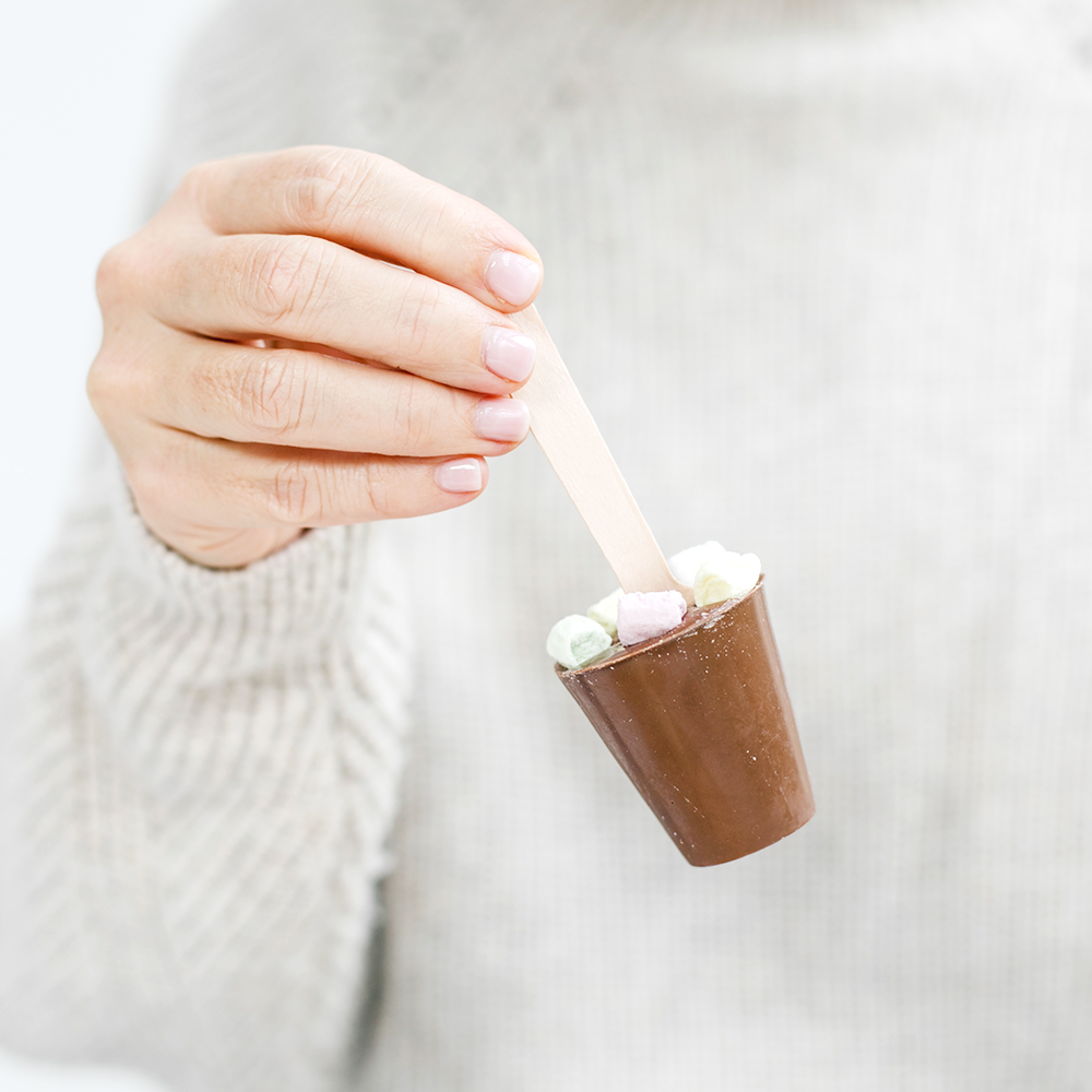 Drinking chocolate marshmallow