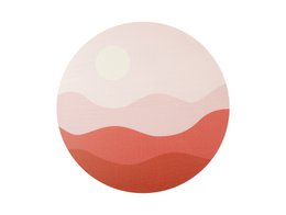 Vægkunst solnedgang