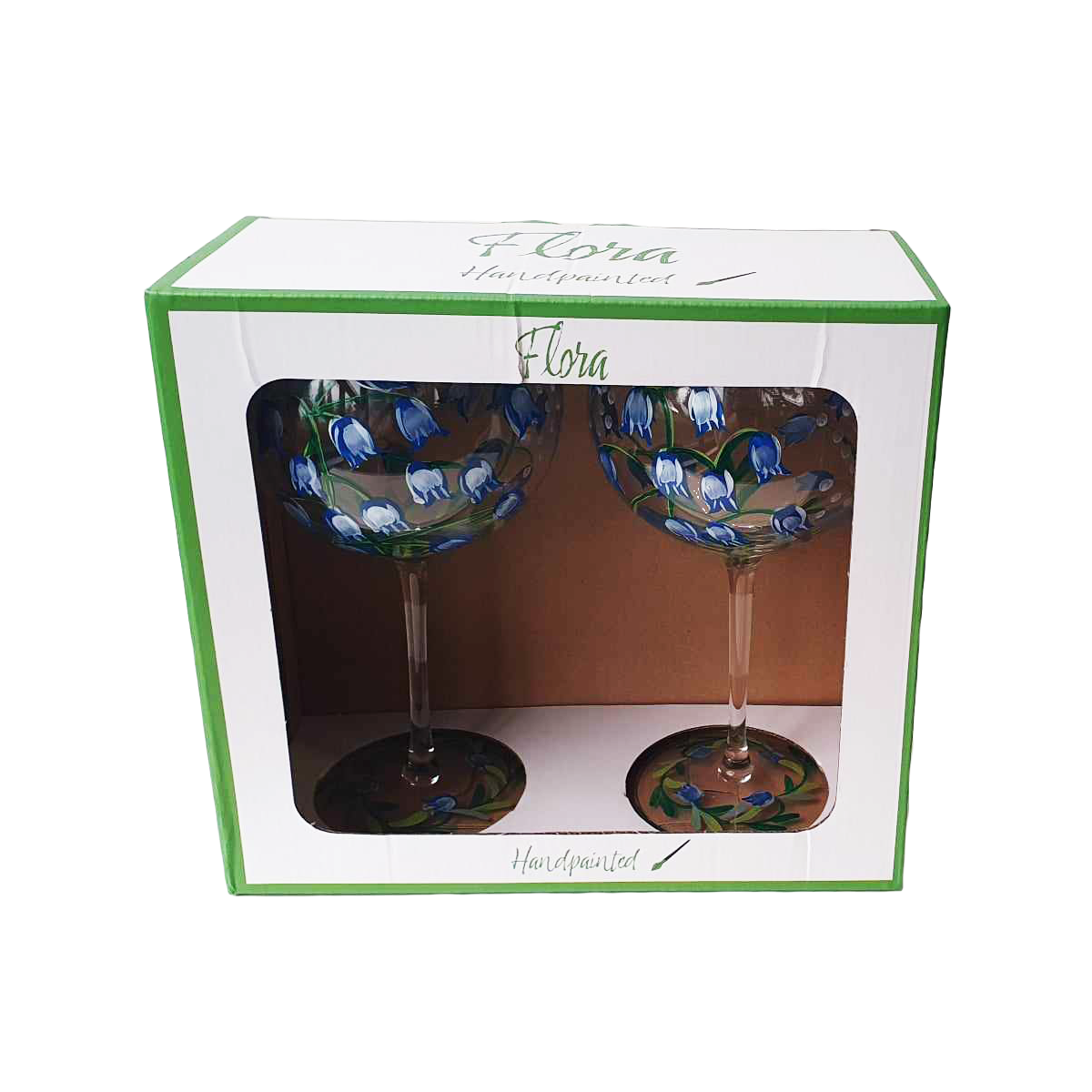 Flora Gin Glass Clocks, 650ml, 2-pack, giftbox