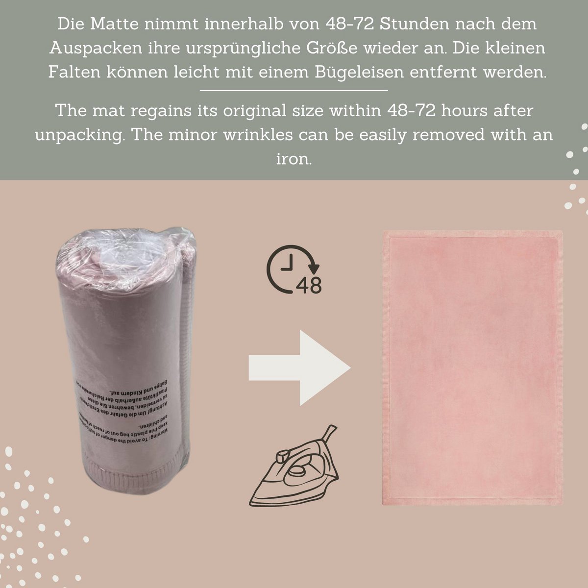 Tapis de jeu Hakuna Matte Cloud - Rose (2 x 1,5 m)