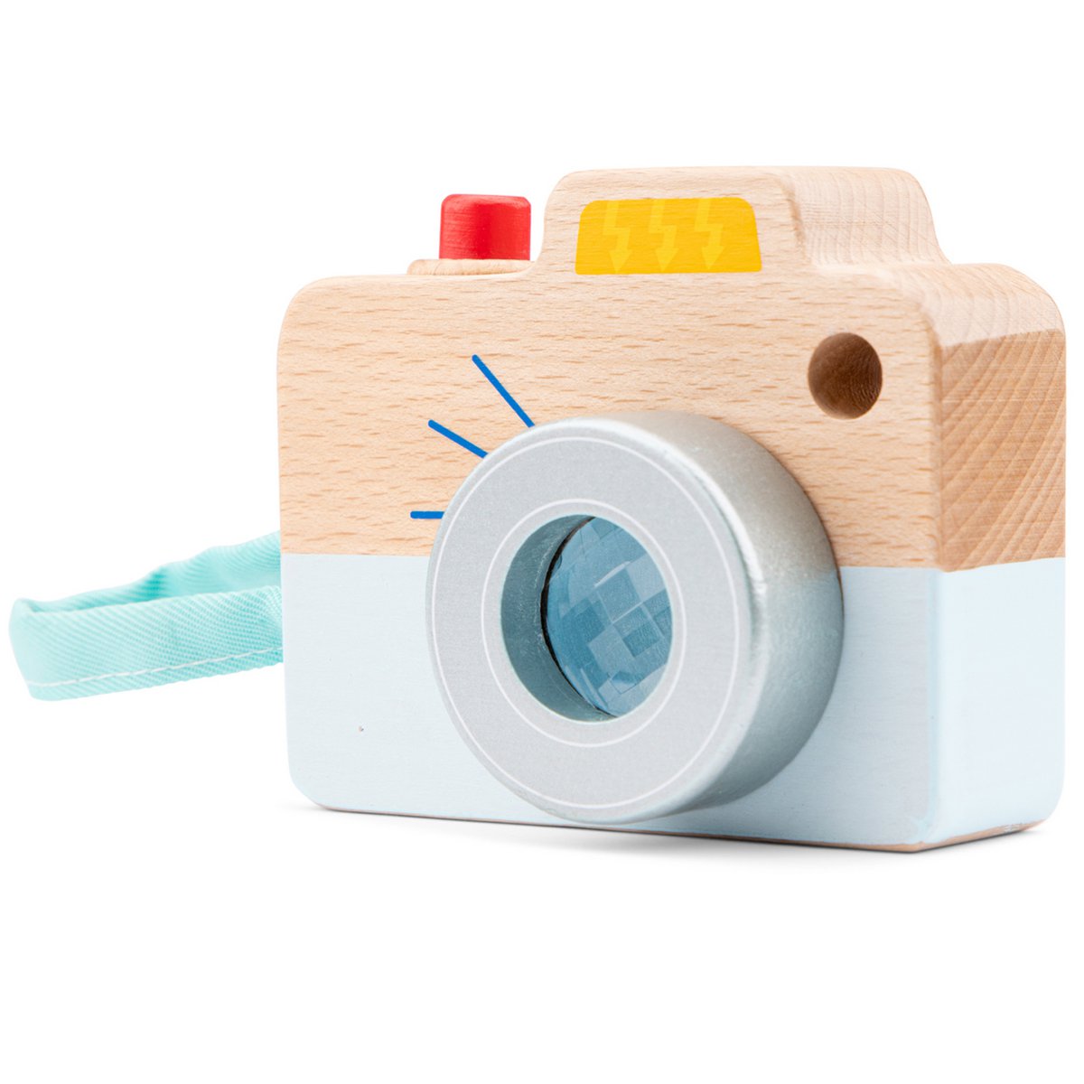 Houten Speelgoedcamera - 'Mijn Eerste Camera'