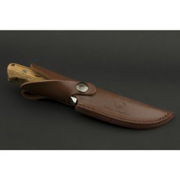 ED MAHONY Red Deer, couteau de chasse par Detlef Ritter, avec dessin d'art de 2 cerfs rouges sur la lame
