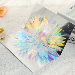 Biglietto pop-up 3D con fiori scintillanti e torta di compleanno
