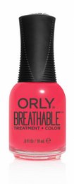 Vibrant pink nail polish with a breathable formula, perfect for adding a pop of color to your nails.