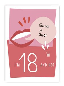 Postkarte Girl 18