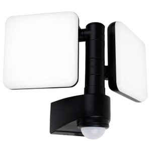 LED Außenwandleuchte "JARO" mit 360° Bewegungsmelder, aus Kunststoff in Anthrazit, mit integrierter LED