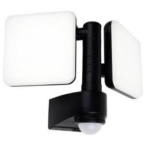 LED Außenwandleuchte "JARO" mit 360° Bewegungsmelder, aus Kunststoff in Anthrazit, mit integrierter LED