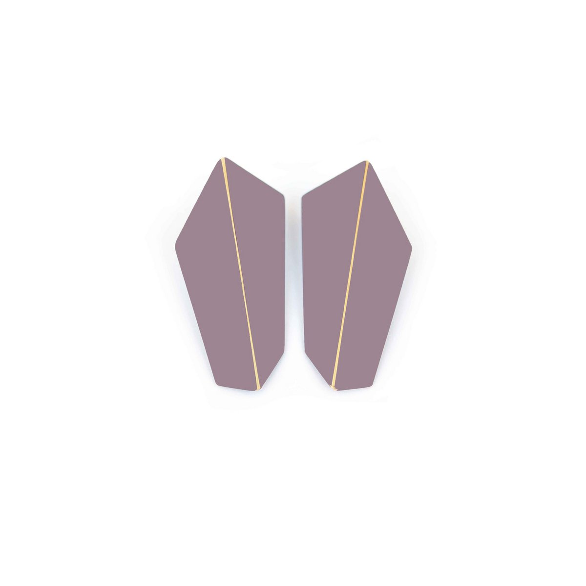 Boucles d'Oreilles Pliées Verticales