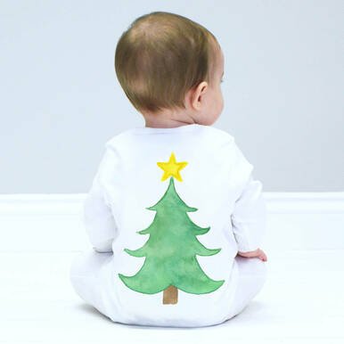 Kerstboom babypakje
