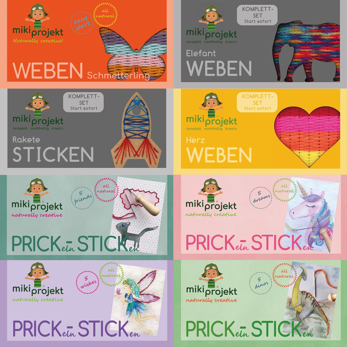 Starter set 24 pieces (8 motifs)