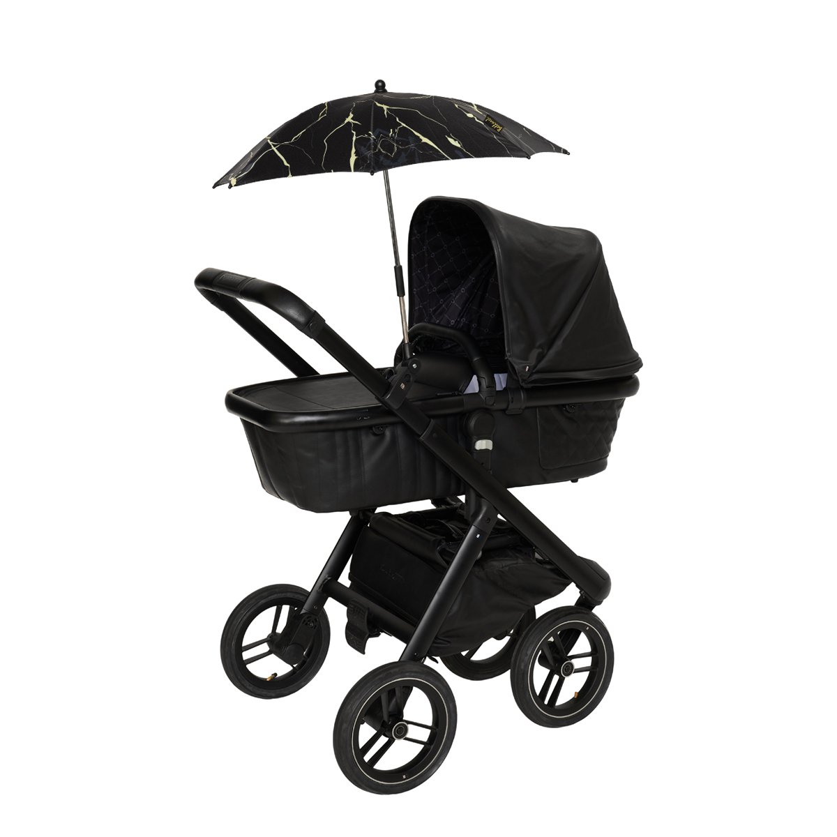 Bellasol - Marble gold black - Parasol kinderwagen/buggy universeel - Speciale UV-werende coating  - 1 jaar garantie