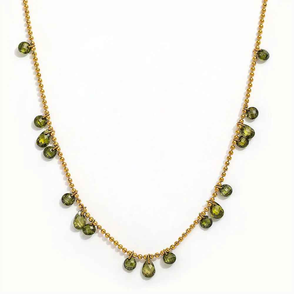Cyprian - Beaded Crystal Necklace Set
