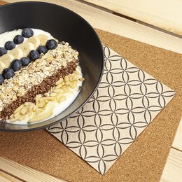 Lunch-Servietten aus Recycling-Tissue "Circles"