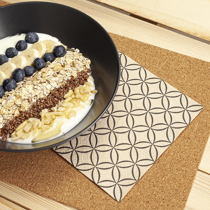 Lunch-Servietten aus Recycling-Tissue "Circles"