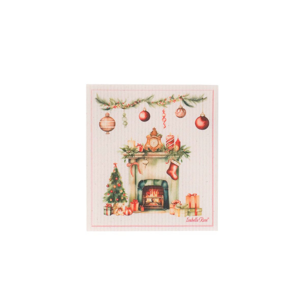 Strofinaccio Vintage Natale 17x20 cm Isabelle Rose