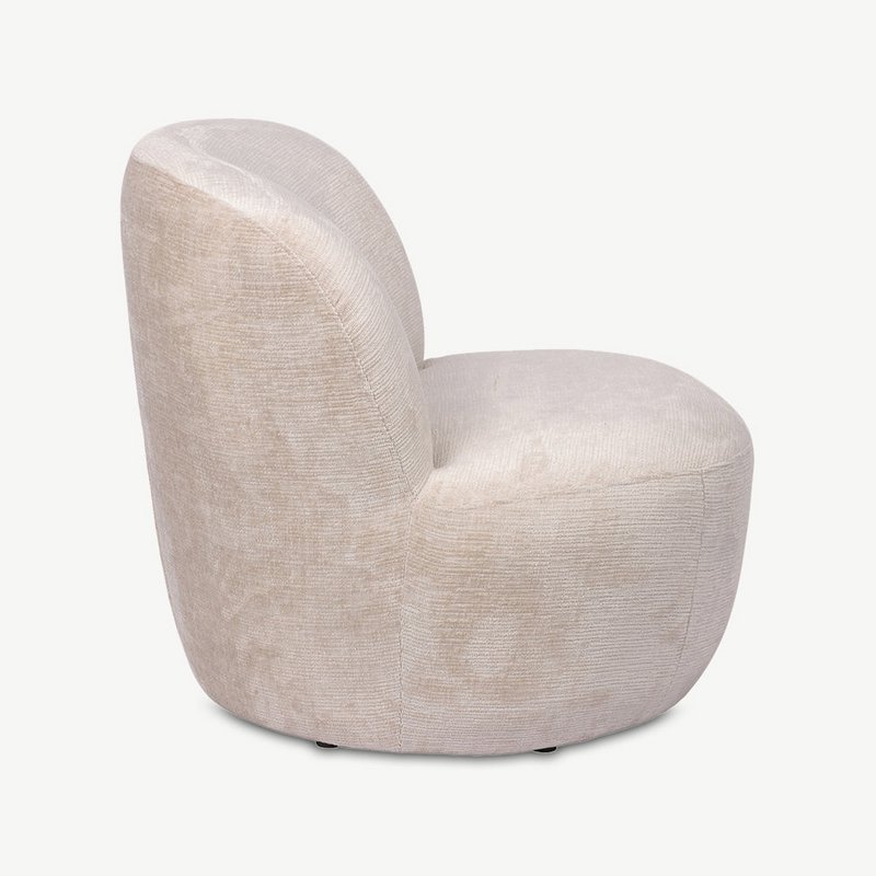 Vulcan Lounge Chair, Beige Stoff
