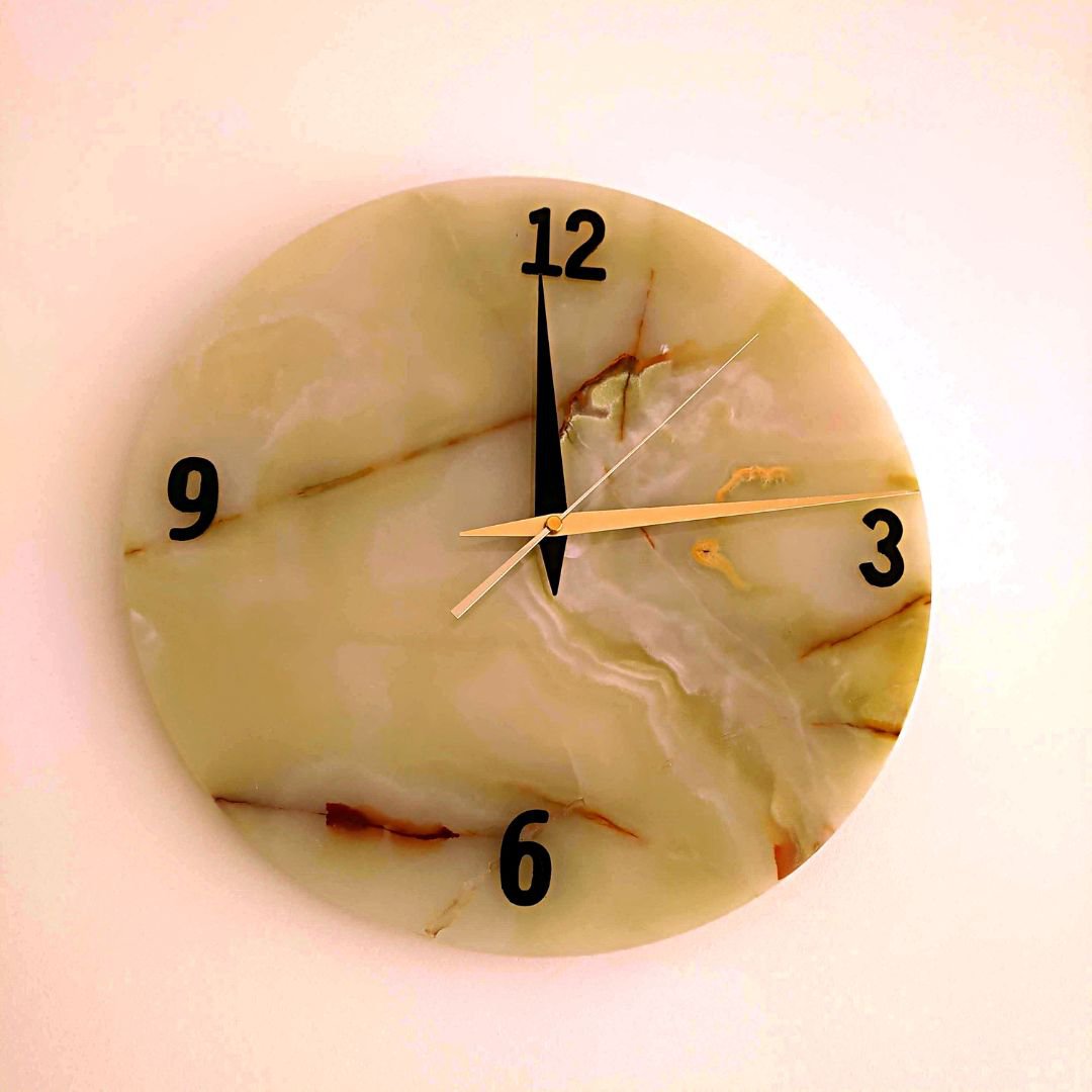 Reloj de pared de mármol