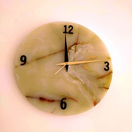 Reloj de pared de mármol