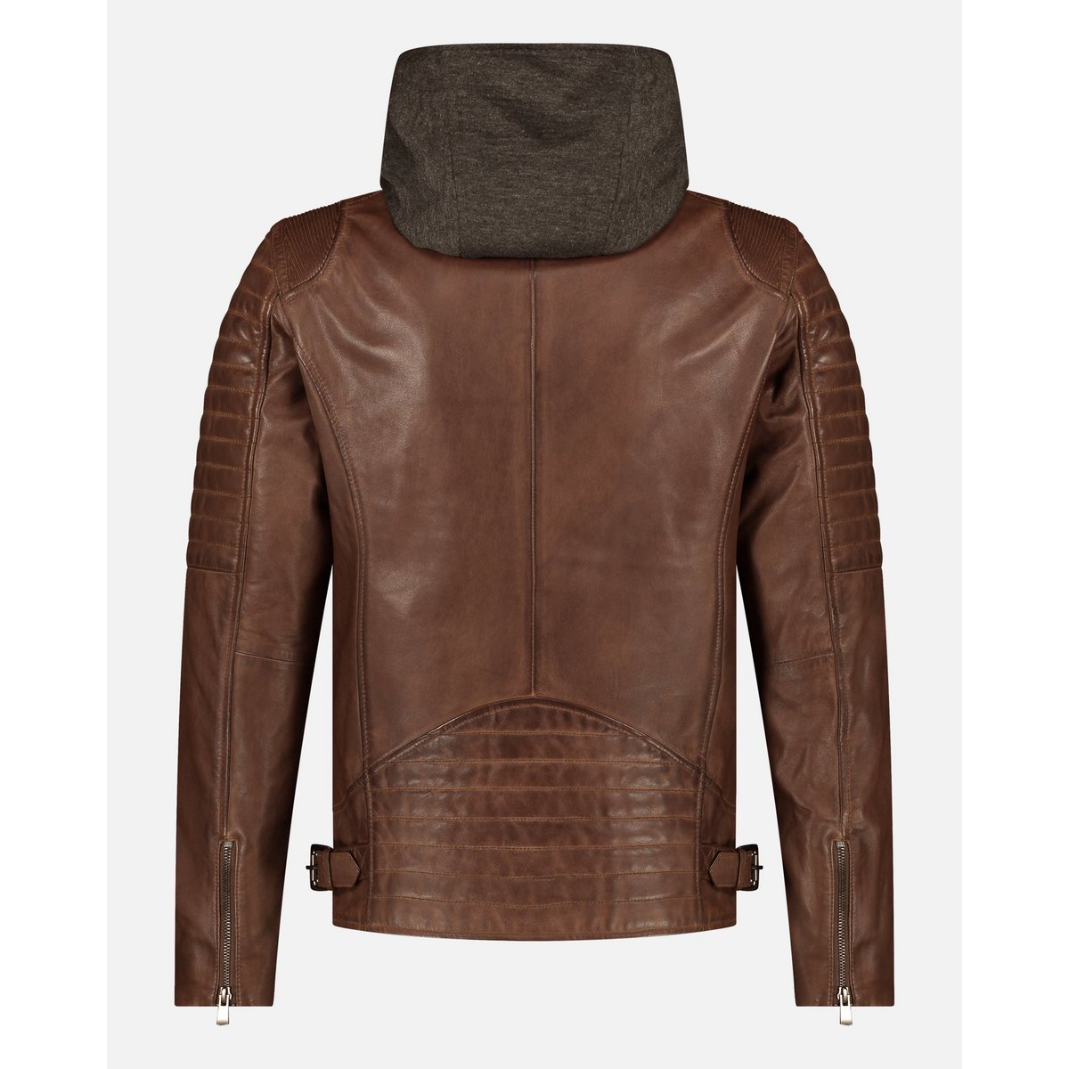 Jasper │ Veste à sweat à capuche en cuir masculin