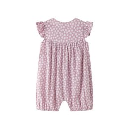 Baby frog with ruffle sleeves and mauve print BGV96542