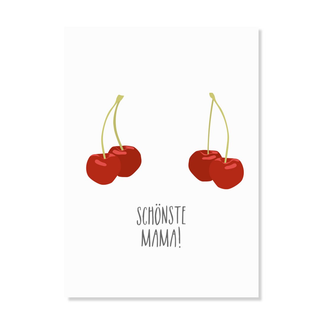 Postkarte "Schönste Mama"