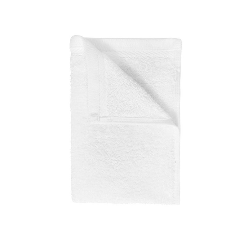Toalla de Invitadas 100% algodón orgánico 30x50 cm, 550 gr./m² Blanco