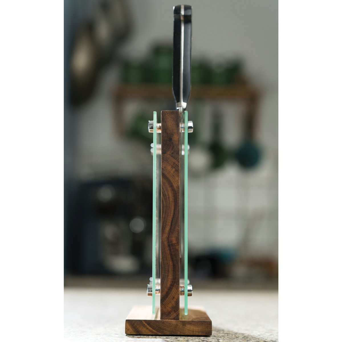 Blok hvilende magnetisk stak i Accacia Wood (25 cm)