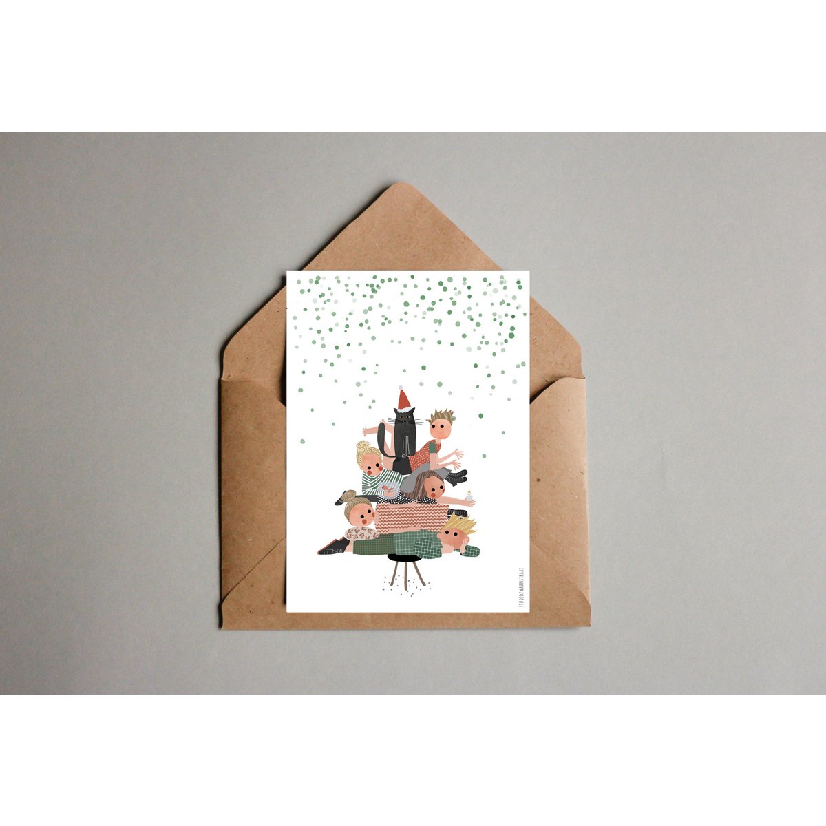 Postkarte - Serie 'Weihnachten'- 'Stammbaum'