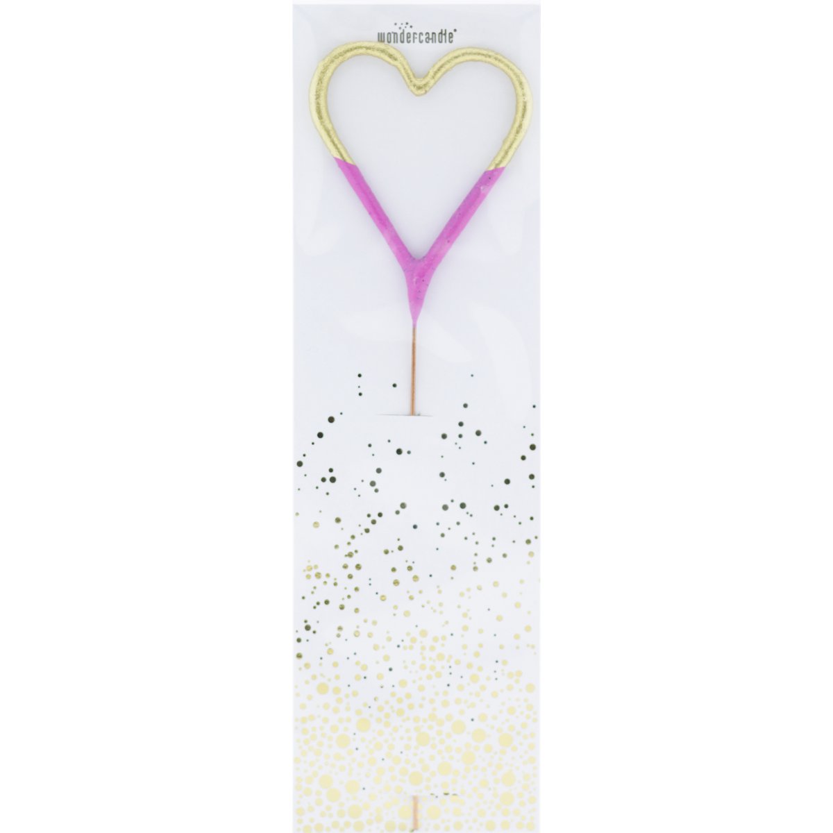 Herz Bicolor 2-farbig gold pink Wondercandle® classic