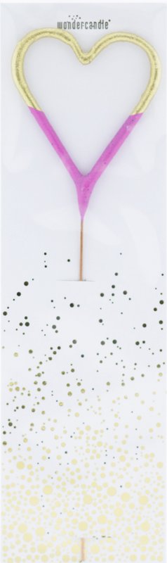 Herz Bicolor 2-farbig gold pink Wondercandle® classic