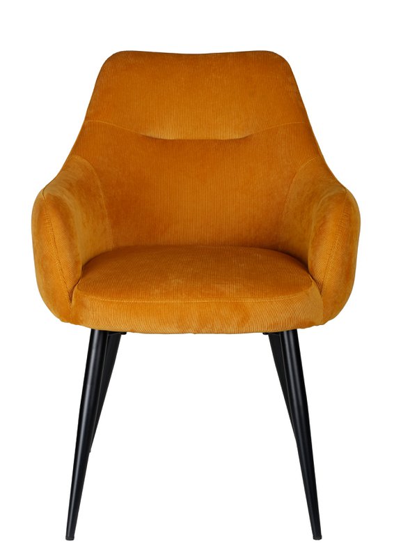 Ivy spisestuestol - gul rib