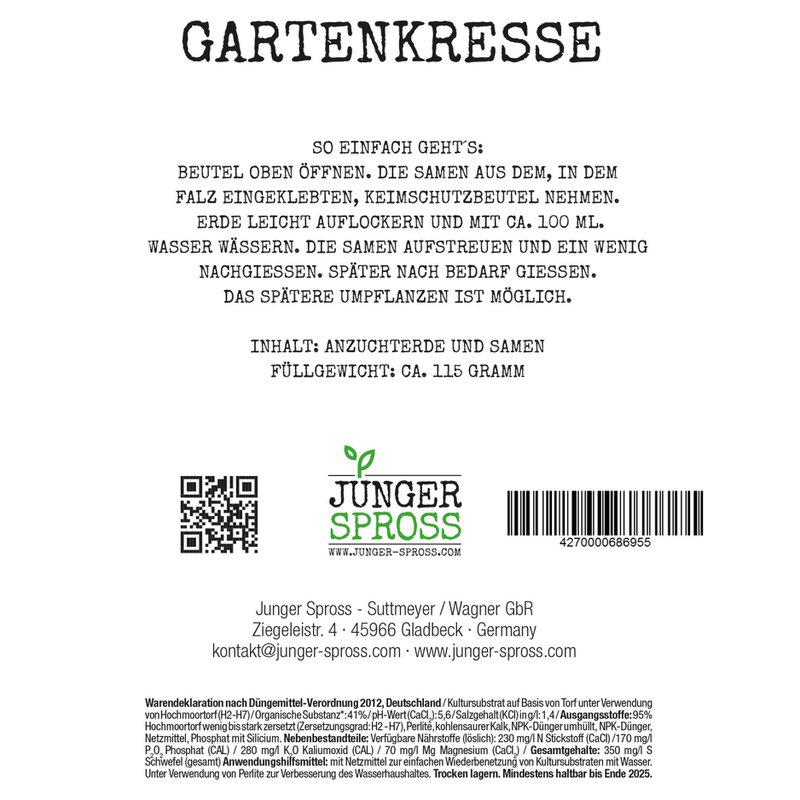Just hold the cress (garden cress)