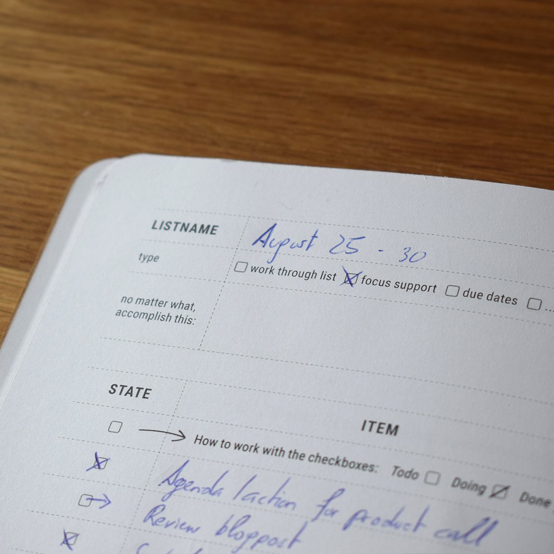 Bulletjournal brevpapir notesbog