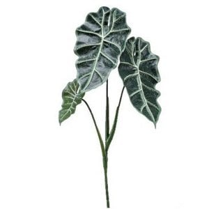 ALOCASIA Künstliche Spray X3 Green/Burgund 75 cm