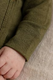 Langærmet ulden overalls - Merinould - Grangrøn