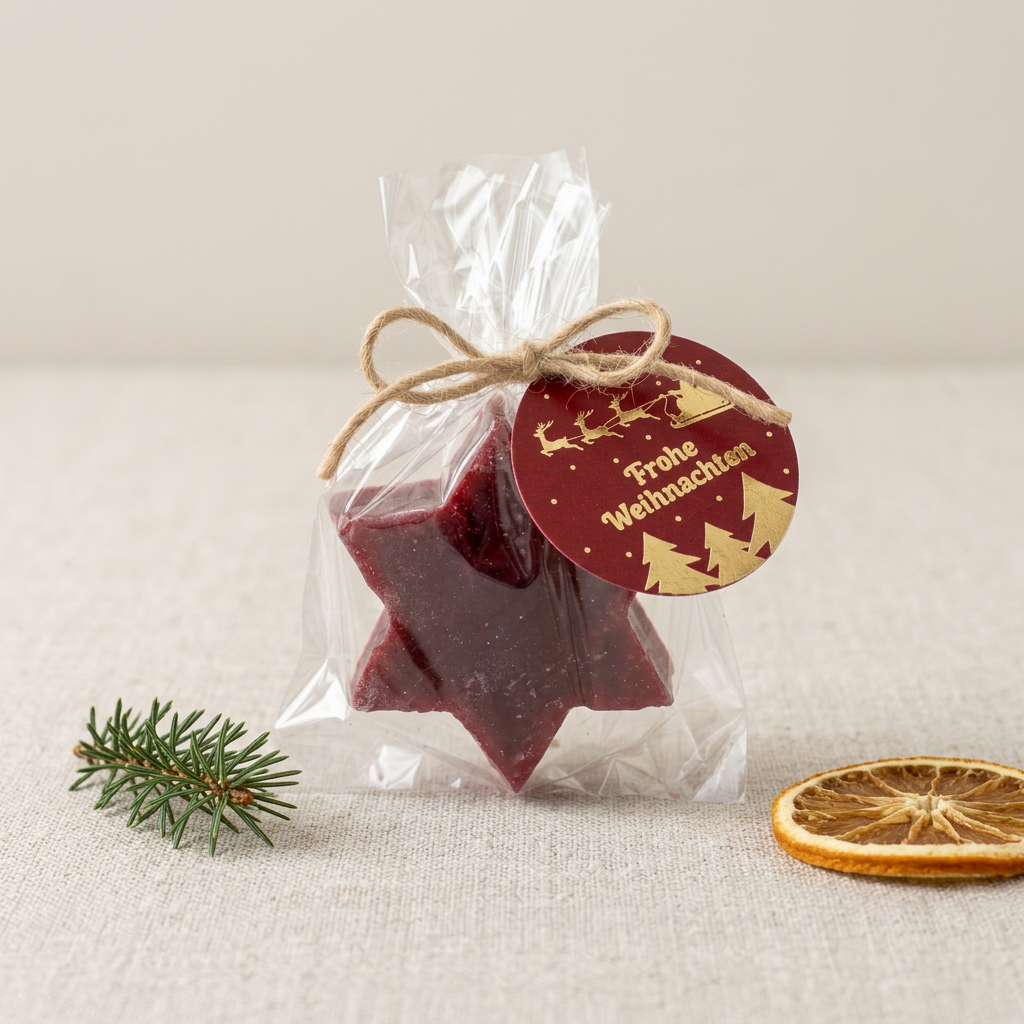 Christmas soap star "Merry Christmas" – Baked apple – 20 g – Gift & souvenir 