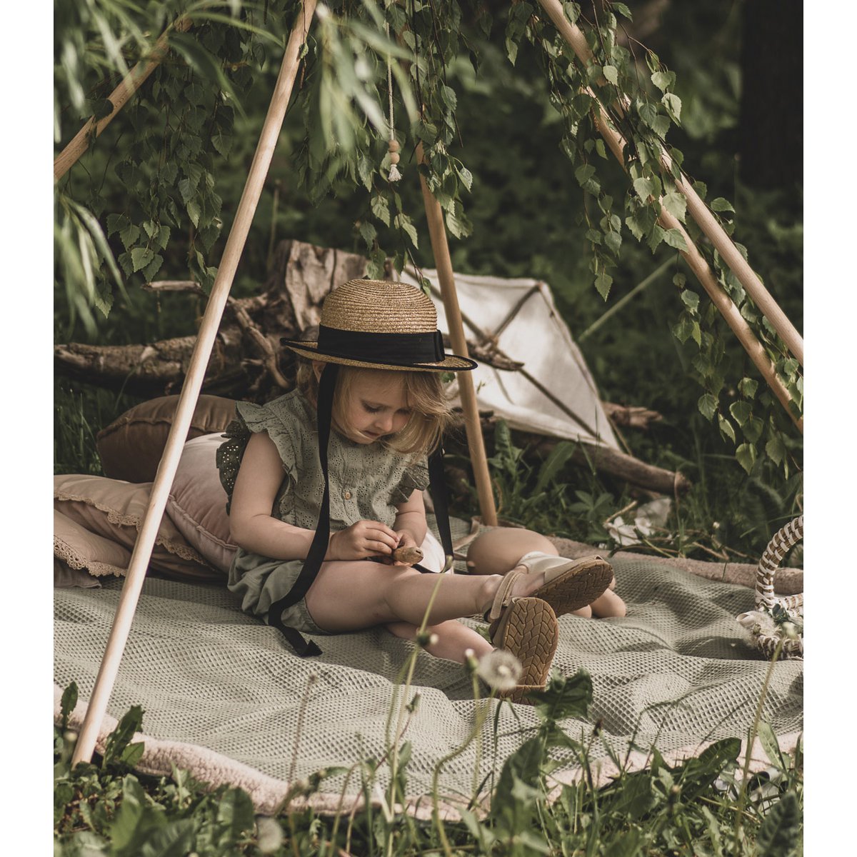 Wafel - XXL picknickkleed - picknickmat 180×160 cm