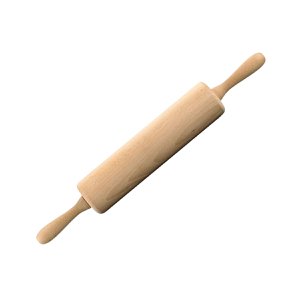 Houten deegroller 25 cm Fackelmann Wood Edition