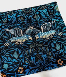 William Morris Moody Teal Avian Botanical Cushion Cover | WIM014