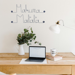 "Disney" Wire Wall Decoration: Hakuna Matata - to pin - Wall Jewelry