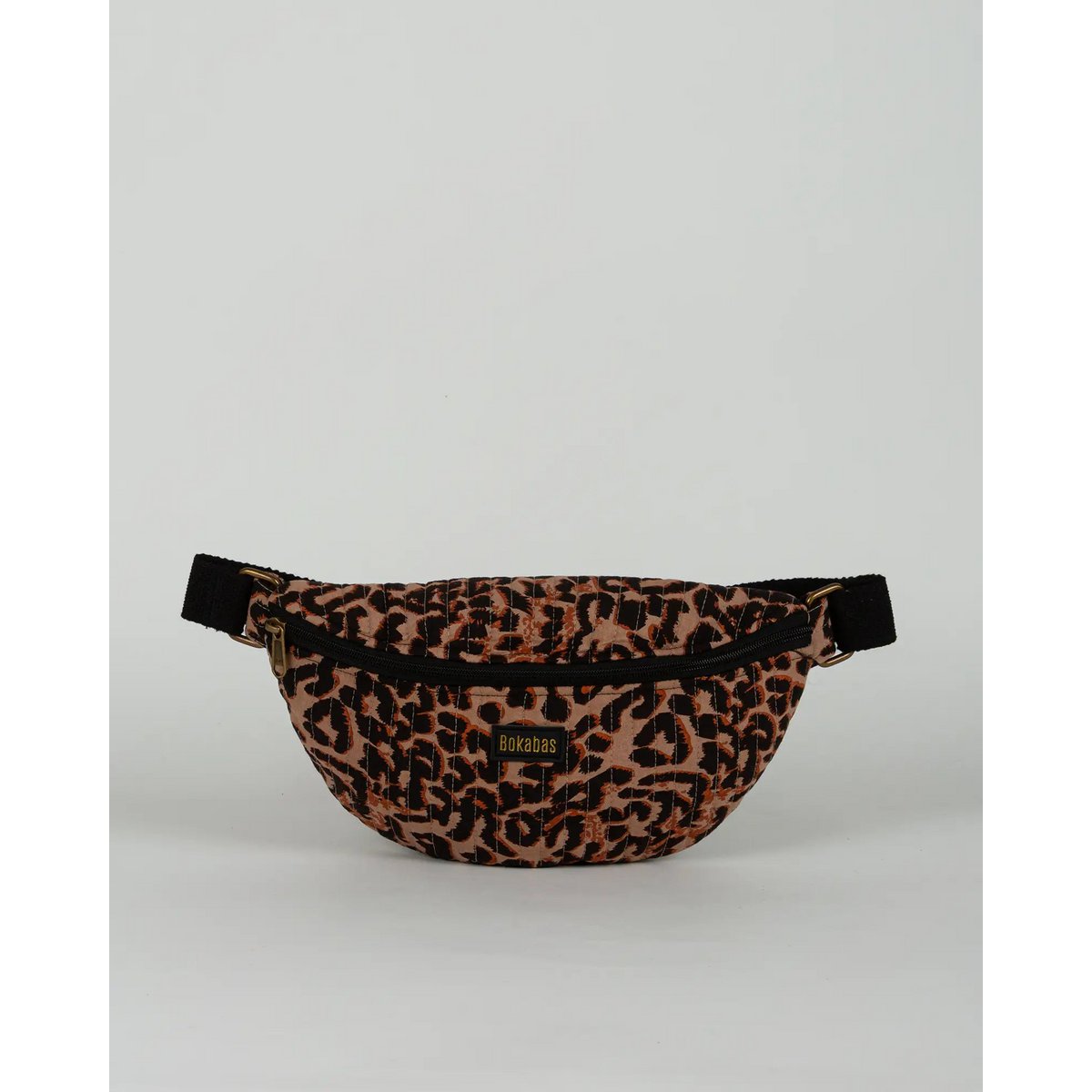 Le sac banane matelassé Léopard marron