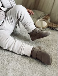 Botas clásicas de ante - Taupe