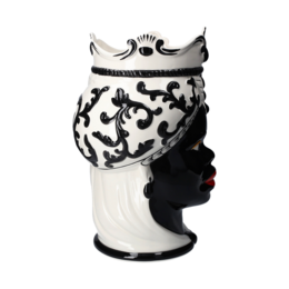 Dark brown woman white/black Made in Italy h 47 x Ø 30 cm